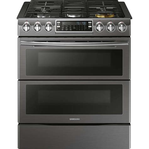 samsung black stainless steel stove